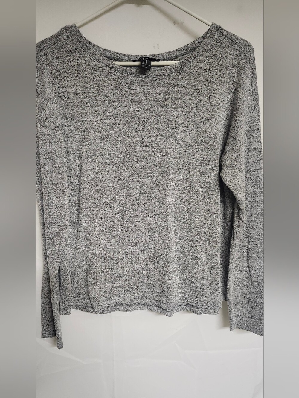 Classic Gray Long-Sleeve Women's Top